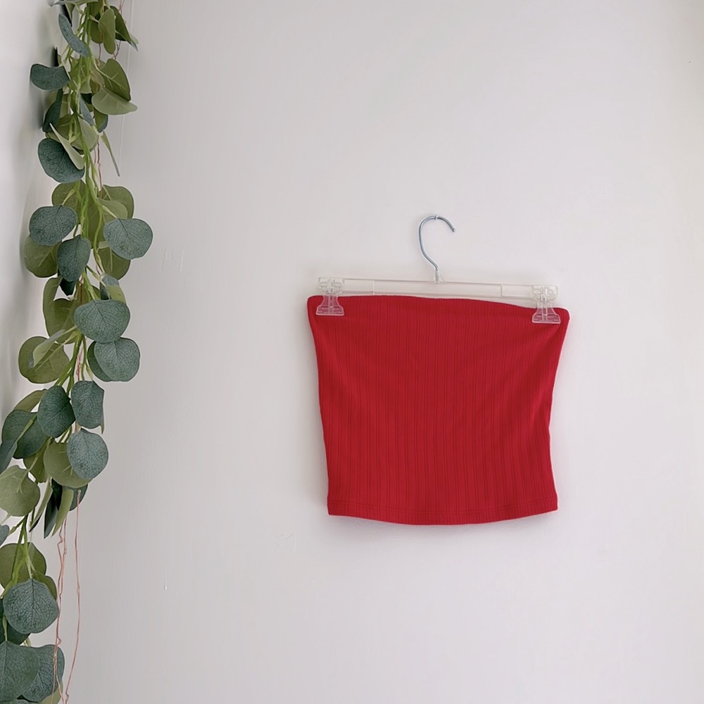 Ribbed tube top